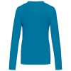 Női hosszú ujjú kereknyakú pamut póló, Kariban KA383, Tropical Blue-2XL