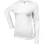 Női hosszú ujjú kereknyakú pamut póló, Kariban KA383, White-3XL