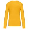 Női hosszú ujjú kereknyakú pamut póló, Kariban KA383, Yellow-2XL