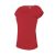Női rövid ujjú, csónak nyakú pamut póló, Kariban KA384, Red-XL