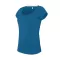 Női rövid ujjú, csónak nyakú pamut póló, Kariban KA384, Tropical Blue-3XL