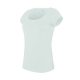 Női rövid ujjú, csónak nyakú pamut póló, Kariban KA384, White-XL
