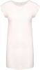 Női hosszú pólóruha, rövid ujjú, Kariban KA388, Off White-S/M