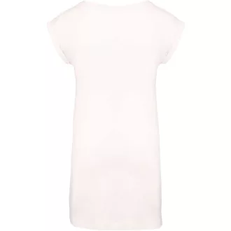   Női hosszú pólóruha, rövid ujjú, Kariban KA388, Off White-S/M