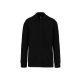 Uniszex  vastag cpzáros pulóver, Kariban KA4002, Black-4XL