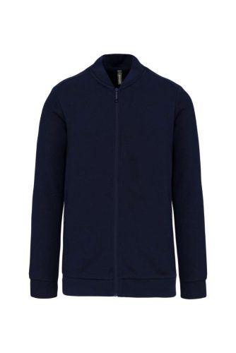 Uniszex  vastag cpzáros pulóver, Kariban KA4002, Navy-4XL