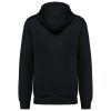 Uniszex  cipzáros kapucnis vastag pulóver, Kariban KA4008, Black-2XL