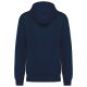 Uniszex  cipzáros kapucnis vastag pulóver, Kariban KA4008, Navy-2XL