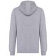 Uniszex  cipzáros kapucnis vastag pulóver, Kariban KA4008, Oxford Grey-2XL