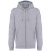 Uniszex  cipzáros kapucnis vastag pulóver, Kariban KA4008, Oxford Grey-4XL