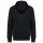 Uniszex  organikus kapucnis vastag pulóver, Kariban KA4009, Black-XS