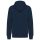 Uniszex  organikus kapucnis vastag pulóver, Kariban KA4009, Navy-XS