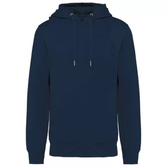   Uniszex  organikus kapucnis vastag pulóver, Kariban KA4009, Navy-XXS