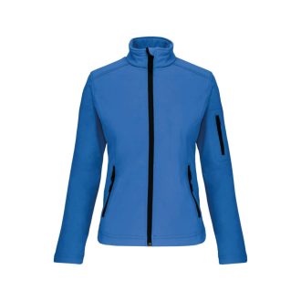 Női 3 rétegű softshell dzseki, Kariban KA400, Aqua Blue-L