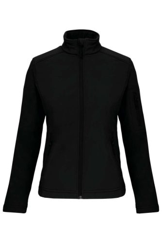 Női 3 rétegű softshell dzseki, Kariban KA400, Black-2XL