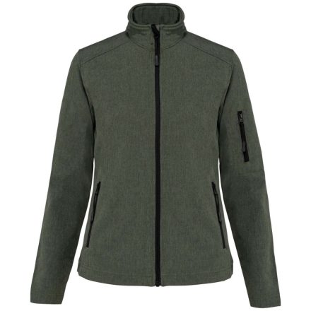 Női 3 rétegű softshell dzseki, Kariban KA400, Marl Green-XL