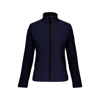 Női 3 rétegű softshell dzseki, Kariban KA400, Navy-2XL