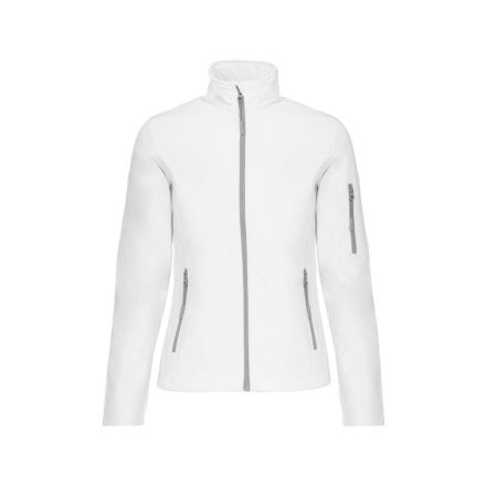 Női 3 rétegű softshell dzseki, Kariban KA400, White-XL