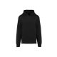 Uniszex  laza szabású kapucnis pulóver, Kariban KA4018, Black-XL
