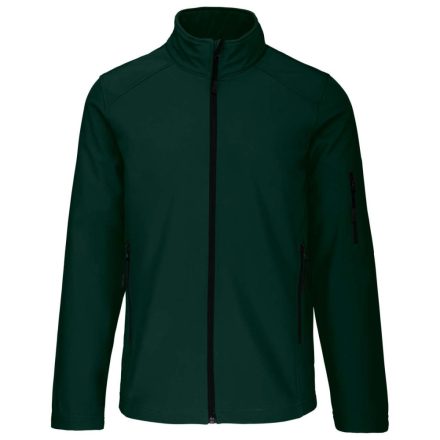 Férfi 3 rétegű softshell dzseki, Kariban KA401, Bottle Green-4XL