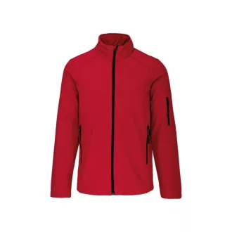 Férfi 3 rétegű softshell dzseki, Kariban KA401, Red-2XL