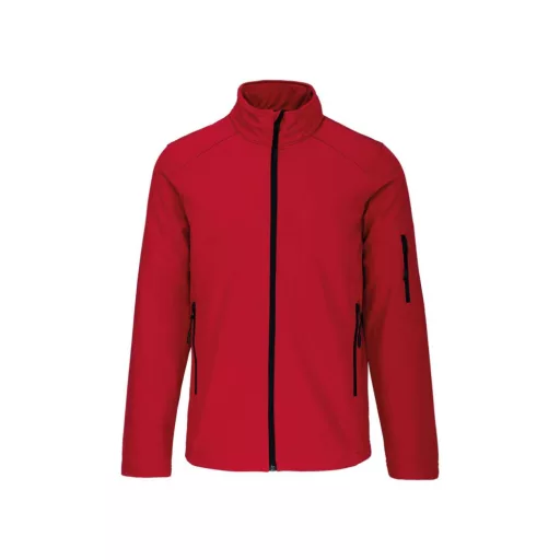 Férfi 3 rétegű softshell dzseki, Kariban KA401, Red-XL