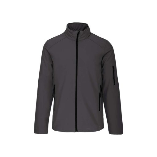 Férfi 3 rétegű softshell dzseki, Kariban KA401, Titanium-L