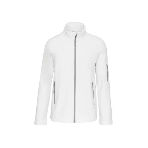 Férfi 3 rétegű softshell dzseki, Kariban KA401, White-M