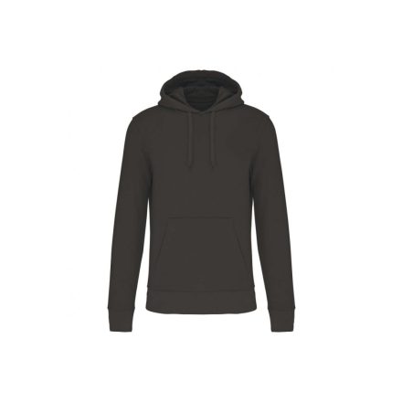 Férfi organikus kapucnis pulóver, Kariban KA4027, Dark Grey-2XL