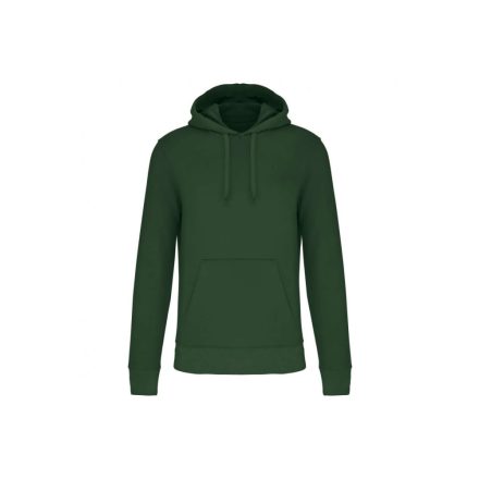 Férfi organikus kapucnis pulóver, Kariban KA4027, Forest Green-3XL