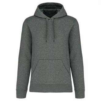   Férfi organikus kapucnis pulóver, Kariban KA4027, Green Marble Heather-3XL