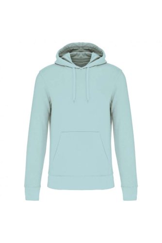 Férfi organikus kapucnis pulóver, Kariban KA4027, Ice Mint-S