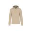 Férfi organikus kapucnis pulóver, Kariban KA4027, Light Sand-5XL