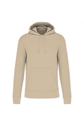 Férfi organikus kapucnis pulóver, Kariban KA4027, Light Sand-S
