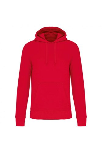 Férfi organikus kapucnis pulóver, Kariban KA4027, Red-S