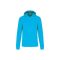 Férfi organikus kapucnis pulóver, Kariban KA4027, Sea Turquoise-3XL