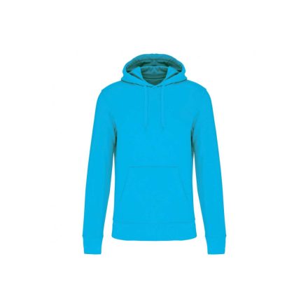 Férfi organikus kapucnis pulóver, Kariban KA4027, Sea Turquoise-XL