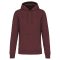 Férfi organikus kapucnis pulóver, Kariban KA4027, Wine Heather-4XL