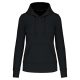 Női organikus kapucnis pulóver, Kariban KA4028, Black-M