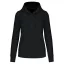 Női organikus kapucnis pulóver, Kariban KA4028, Black-XL