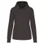 Női organikus kapucnis pulóver, Kariban KA4028, Dark Grey-2XL