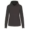 Női organikus kapucnis pulóver, Kariban KA4028, Dark Grey-XS