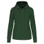 Női organikus kapucnis pulóver, Kariban KA4028, Forest Green-S