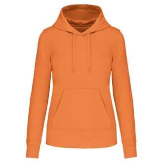   Női organikus kapucnis pulóver, Kariban KA4028, Light Orange-2XL