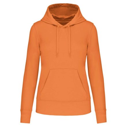 Női organikus kapucnis pulóver, Kariban KA4028, Light Orange-2XL