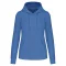 Női organikus kapucnis pulóver, Kariban KA4028, Light Royal Blue-XS