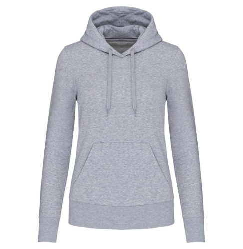 Női organikus kapucnis pulóver, Kariban KA4028, Oxford Grey-XS