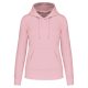 Női organikus kapucnis pulóver, Kariban KA4028, Pale Pink-2XL
