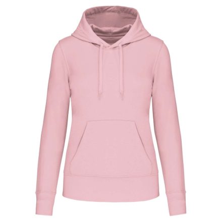 Női organikus kapucnis pulóver, Kariban KA4028, Pale Pink-XL