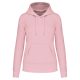 Női organikus kapucnis pulóver, Kariban KA4028, Pale Pink-XS